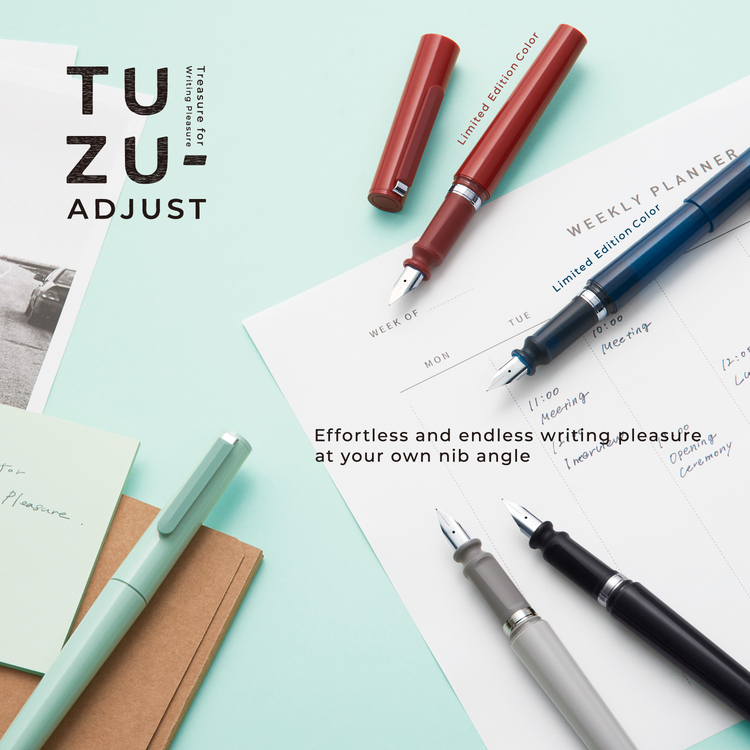 Sailor Tuzu Adjust Red Fountain Pen