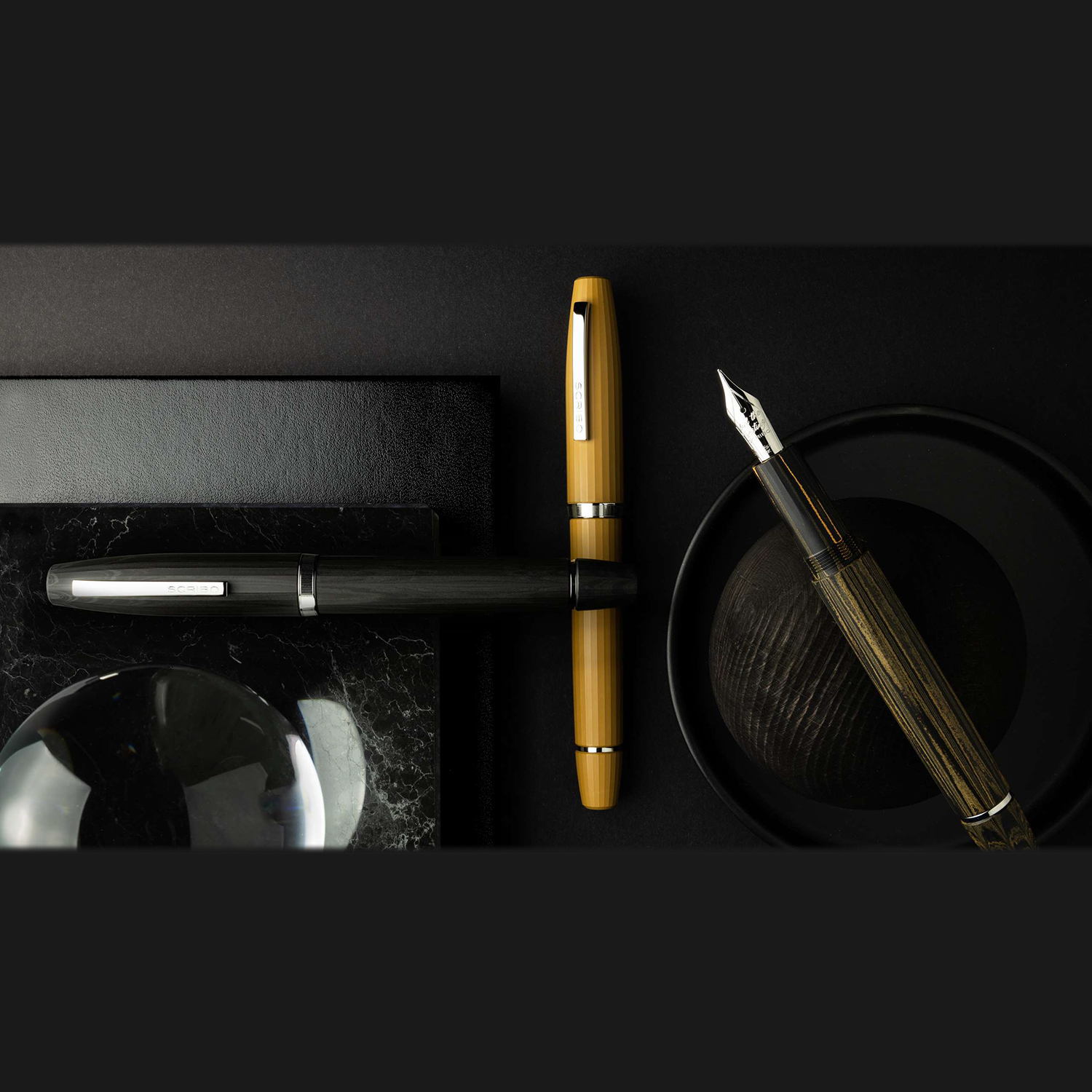 Scribo Flow Ebonite Memoria ST Plumo Estilográfica