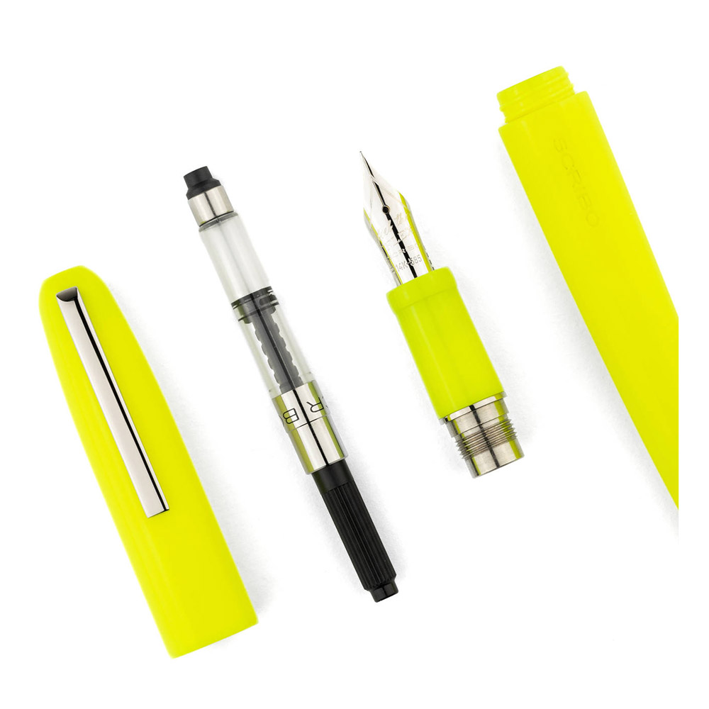 Scribo Piuma Art Fluorescent Yellow ST Fountain pen