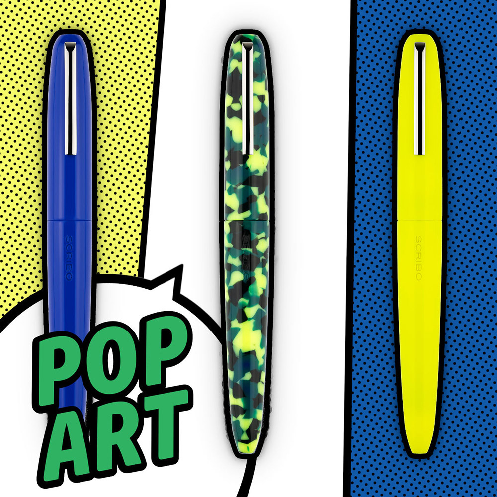 Scribo Piuma Pop Art Green/Yellow ST Füllfederhalter