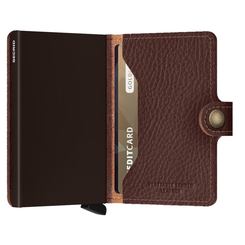 Secrid MiniWallet Vegetable Tanned Leather Espresso