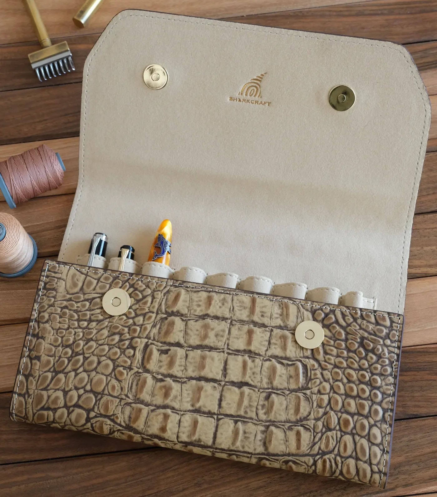 Sharkcraft Octopus Croco Original Pen Pouch (9-part)