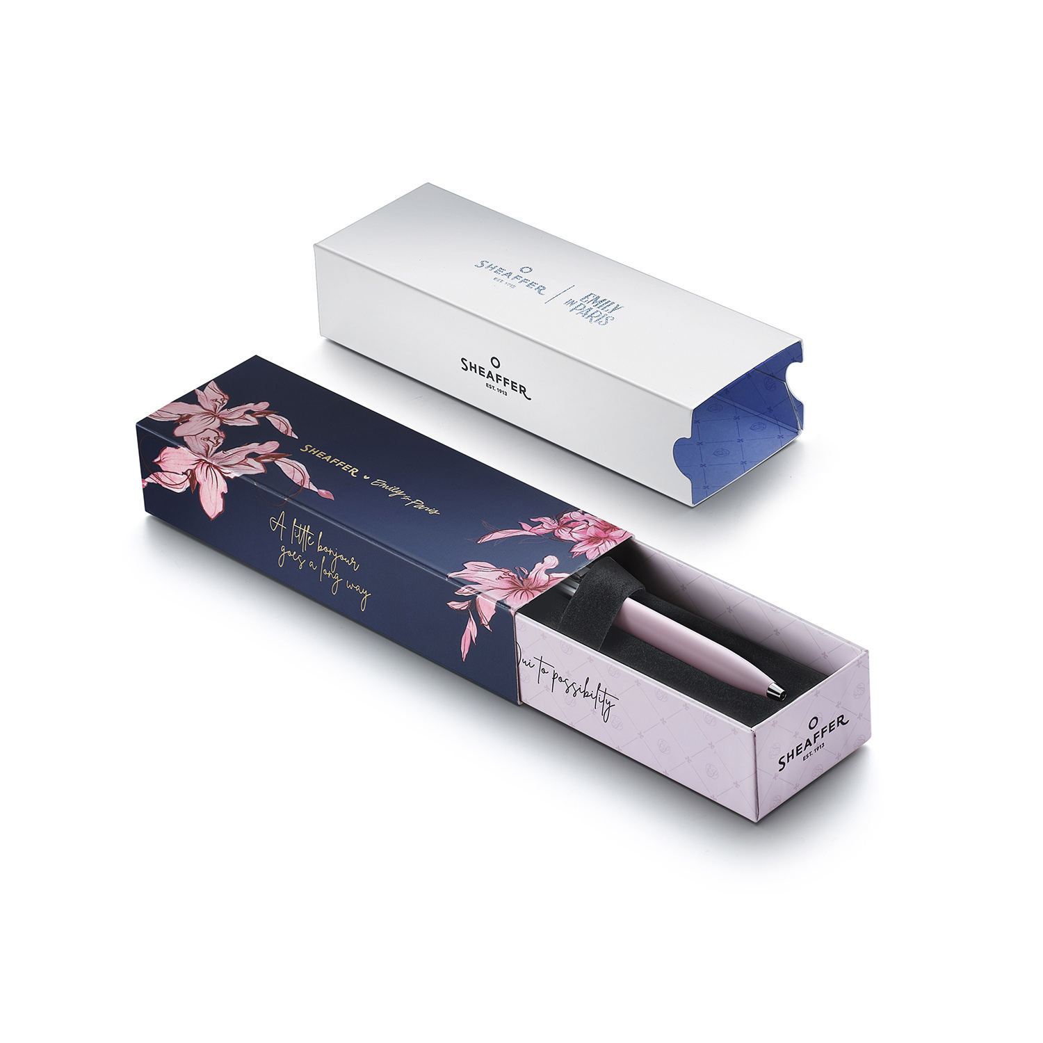 Sheaffer Sentinel Emily in Paris Matte Pink Bow ST Stylo bille
