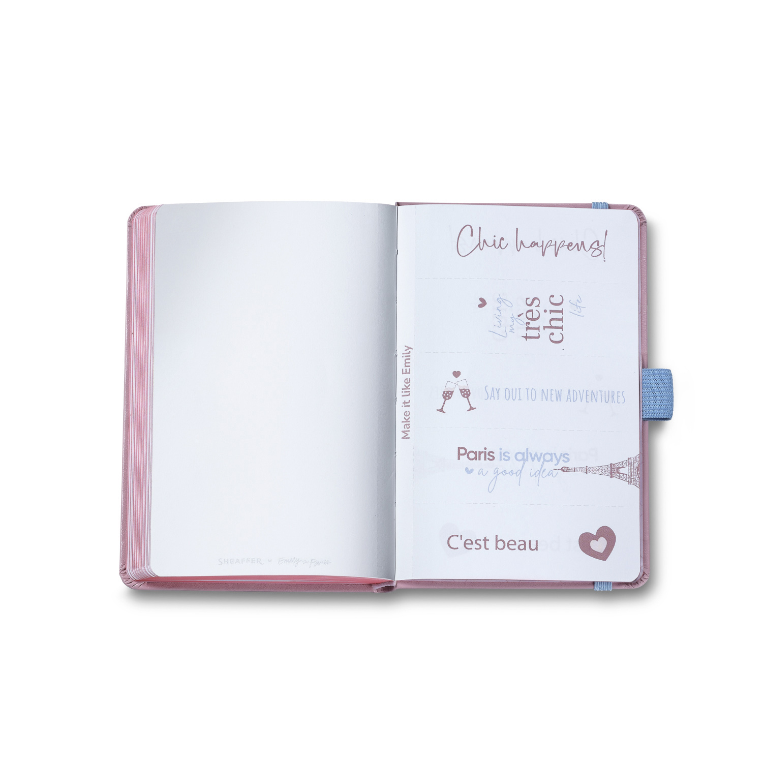 Sheaffer Sentinel Emily in Paris Matte Pink Bow ST Bolígrafo and Notebook Set