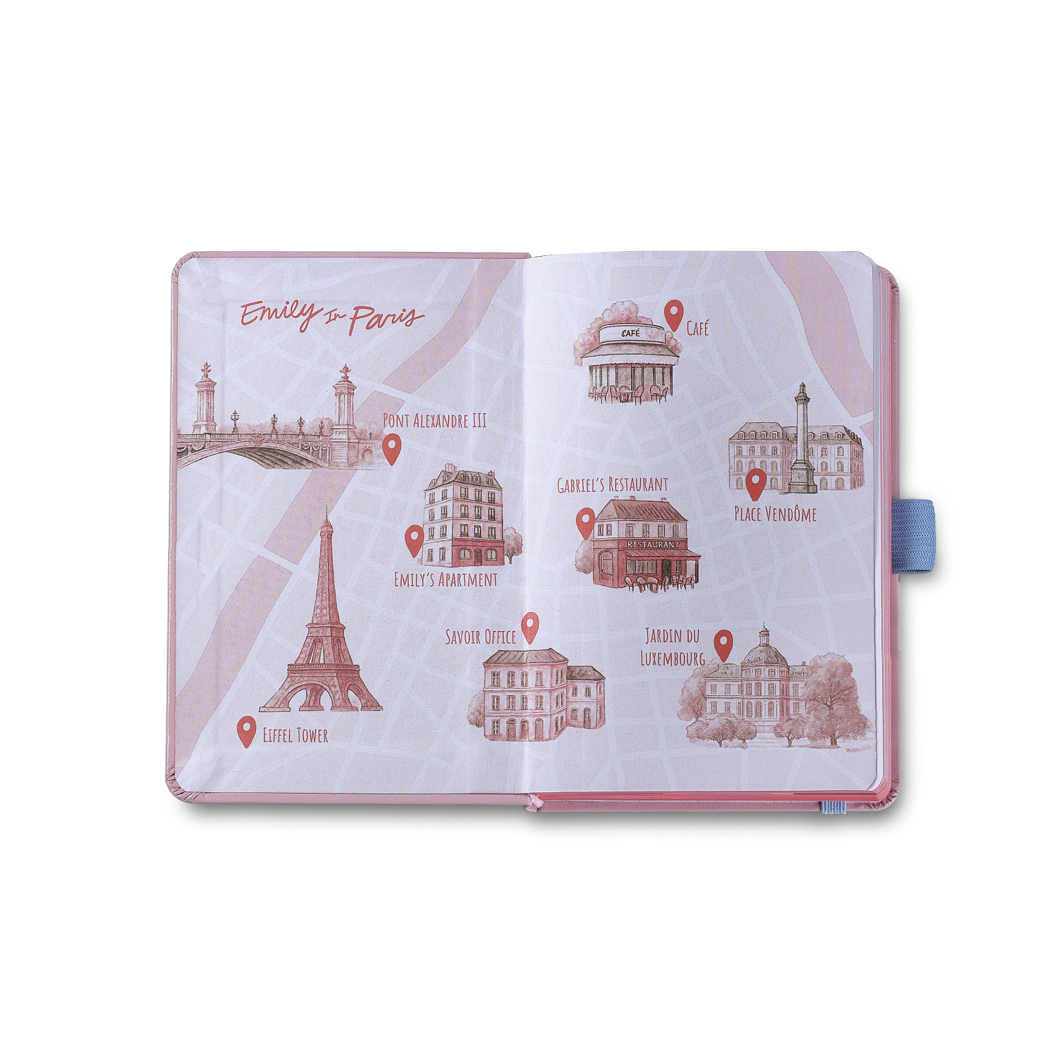 Sheaffer Sentinel Emily in Paris Matte Pink Bow ST Bolígrafo and Notebook Set