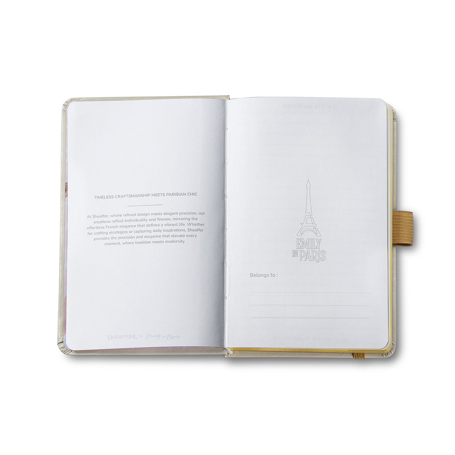 Sheaffer 100 Emily in Paris Champagne Gold GT Esferográfica and Notebook Set