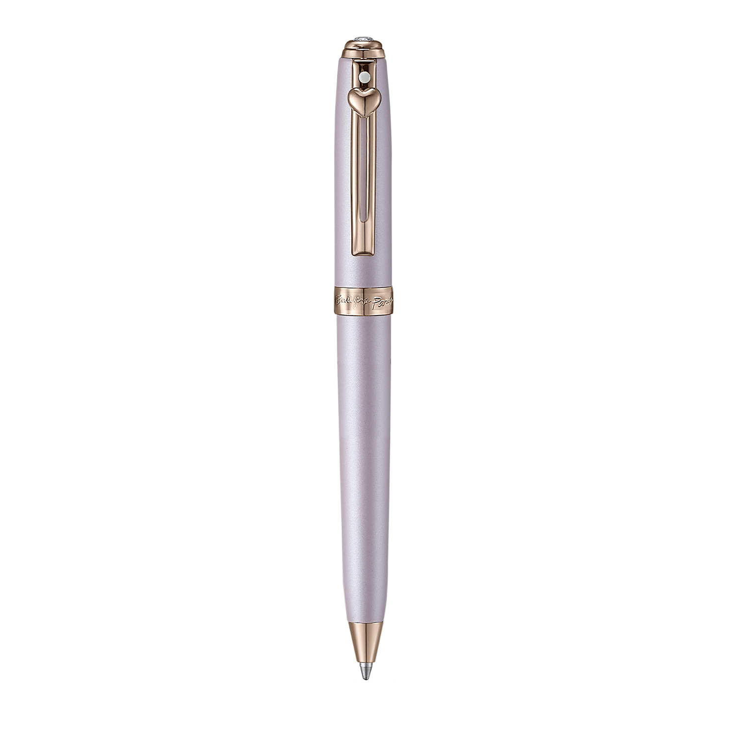 Sheaffer Prelude Mini Emily in Paris Pastel Pink and Swarovski Crystal RGT Kulspetspenna and Credit Card Holder Set