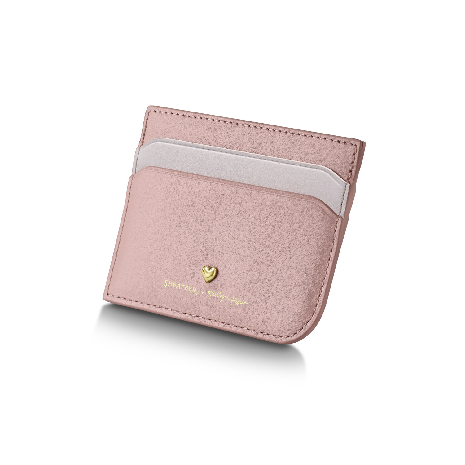 Sheaffer Prelude Mini Emily in Paris Pastel Pink and Swarovski Crystal RGT Kulspetspenna and Credit Card Holder Set