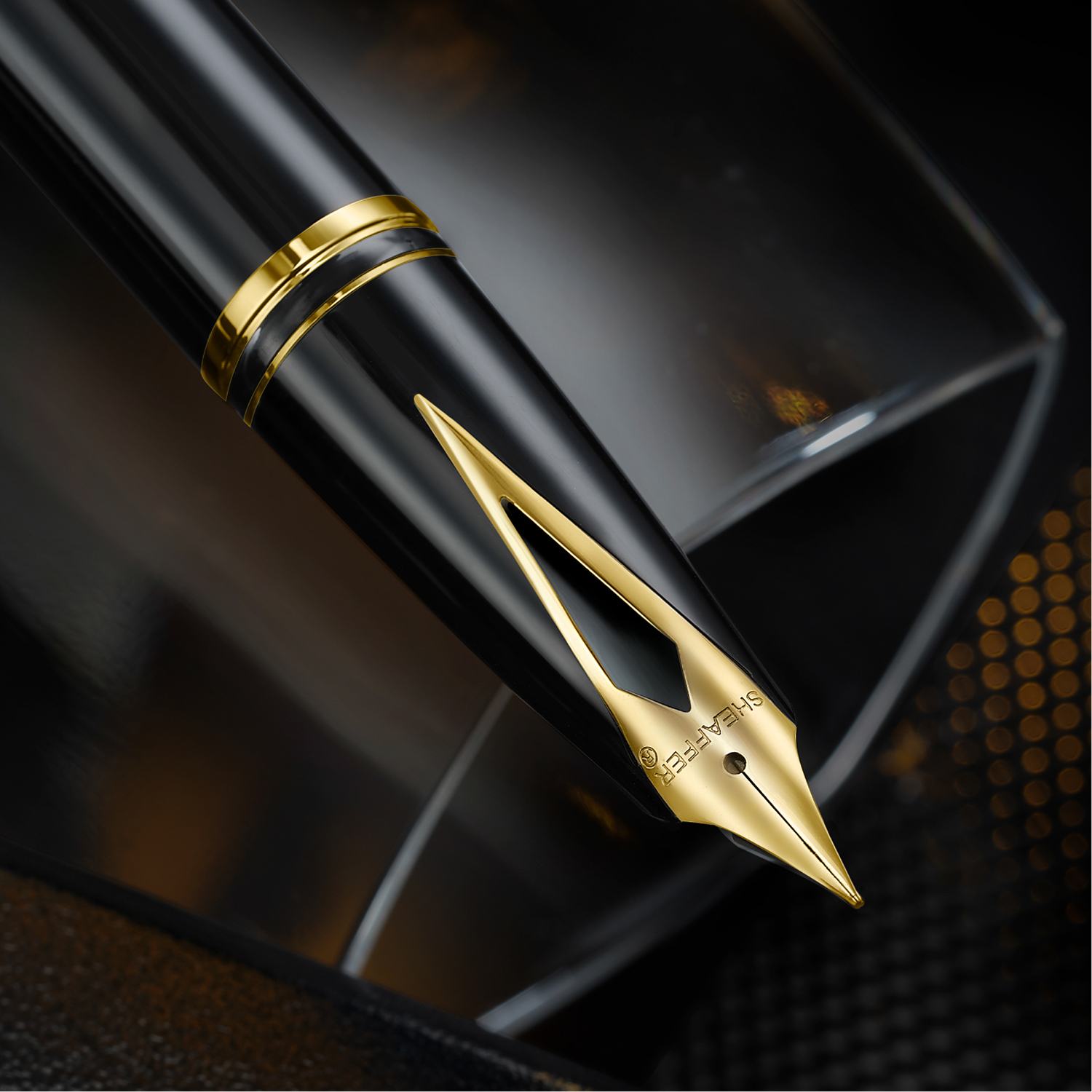 Sheaffer Legacy Heritage Black Laque and Chrome Cap GT Stylo Plume