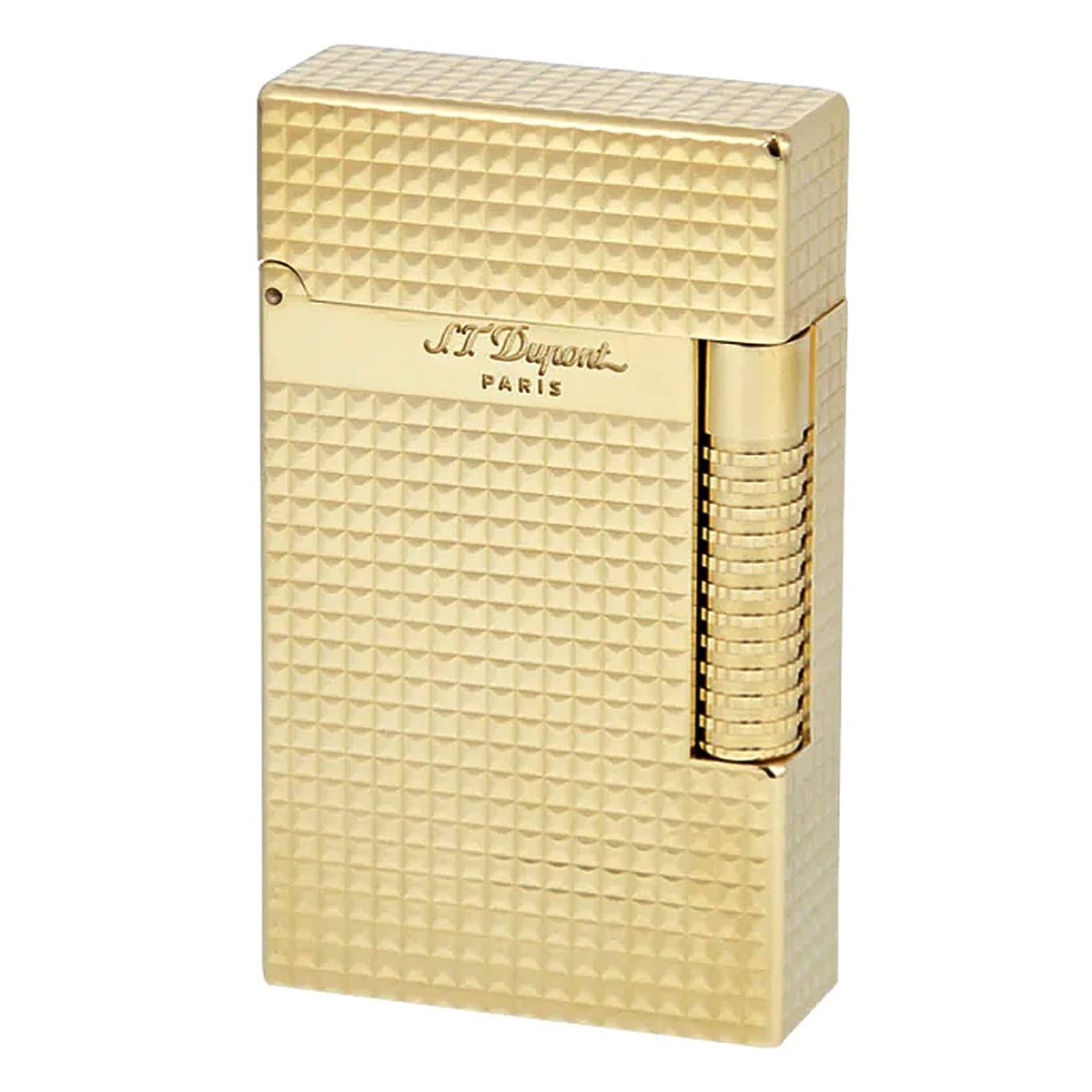 S.T. Dupont New Le Grand Yellow Gold Diamond Head Lighter S.T. Dupont New Le Grand Yellow Gold Diamond Head Lighter