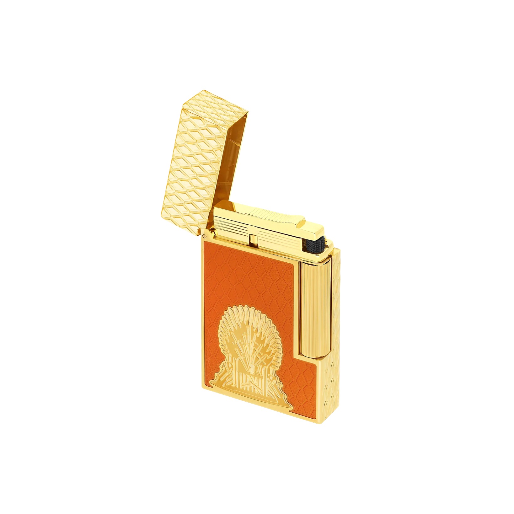 S.T. Dupont Ligne 2 Cling Game of Thrones Lacquered Fire Orange Gold Lighter C16413 S.T. Dupont Ligne 2 Cling Game of Thrones Lacquered Fire Orange Gold Lighter C16413