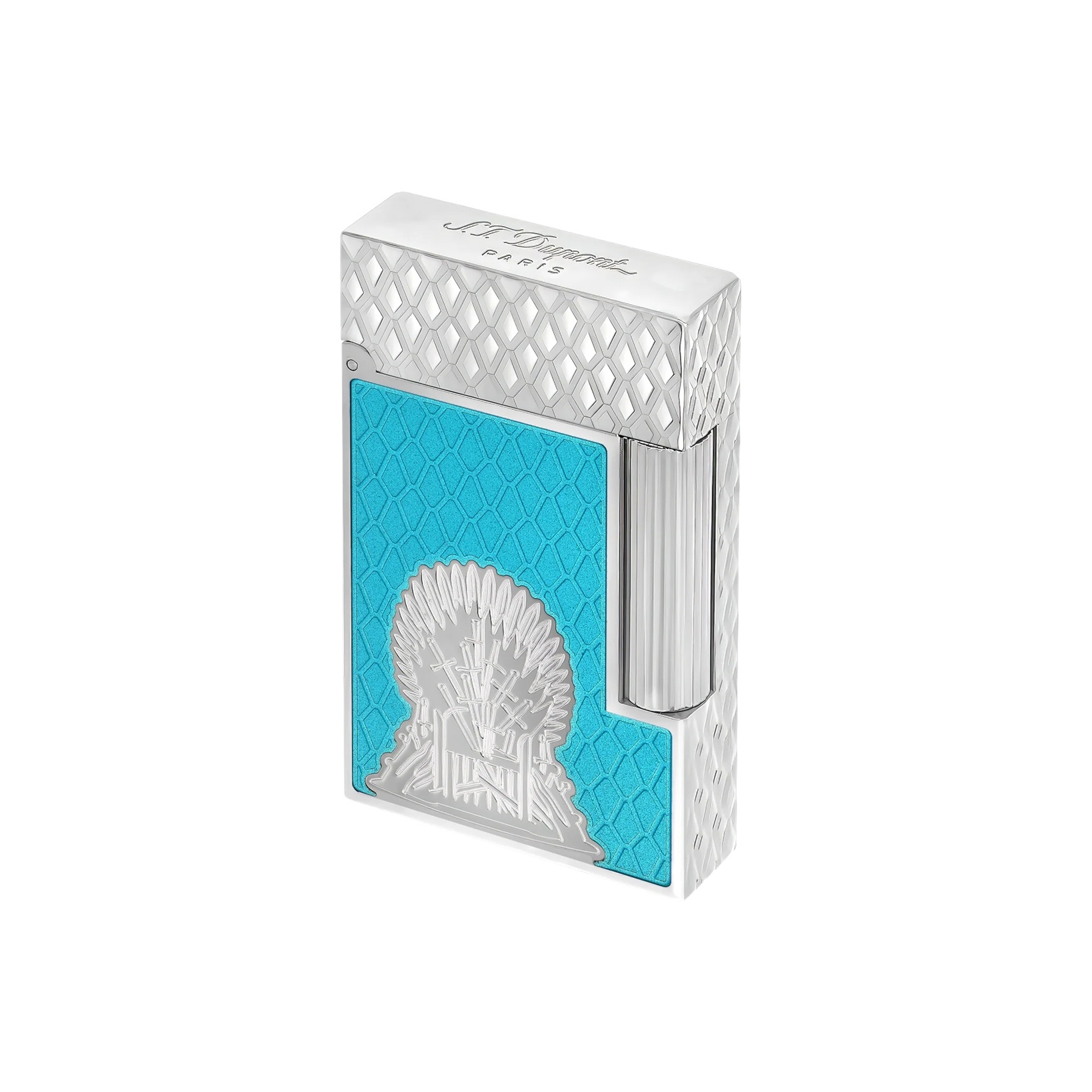 S.T. Dupont Ligne 2 Cling Game of Thrones Lacquered Icy Blue Silver Lighter C16412 S.T. Dupont Ligne 2 Cling Game of Thrones Lacquered Icy Blue Silver Lighter C16412