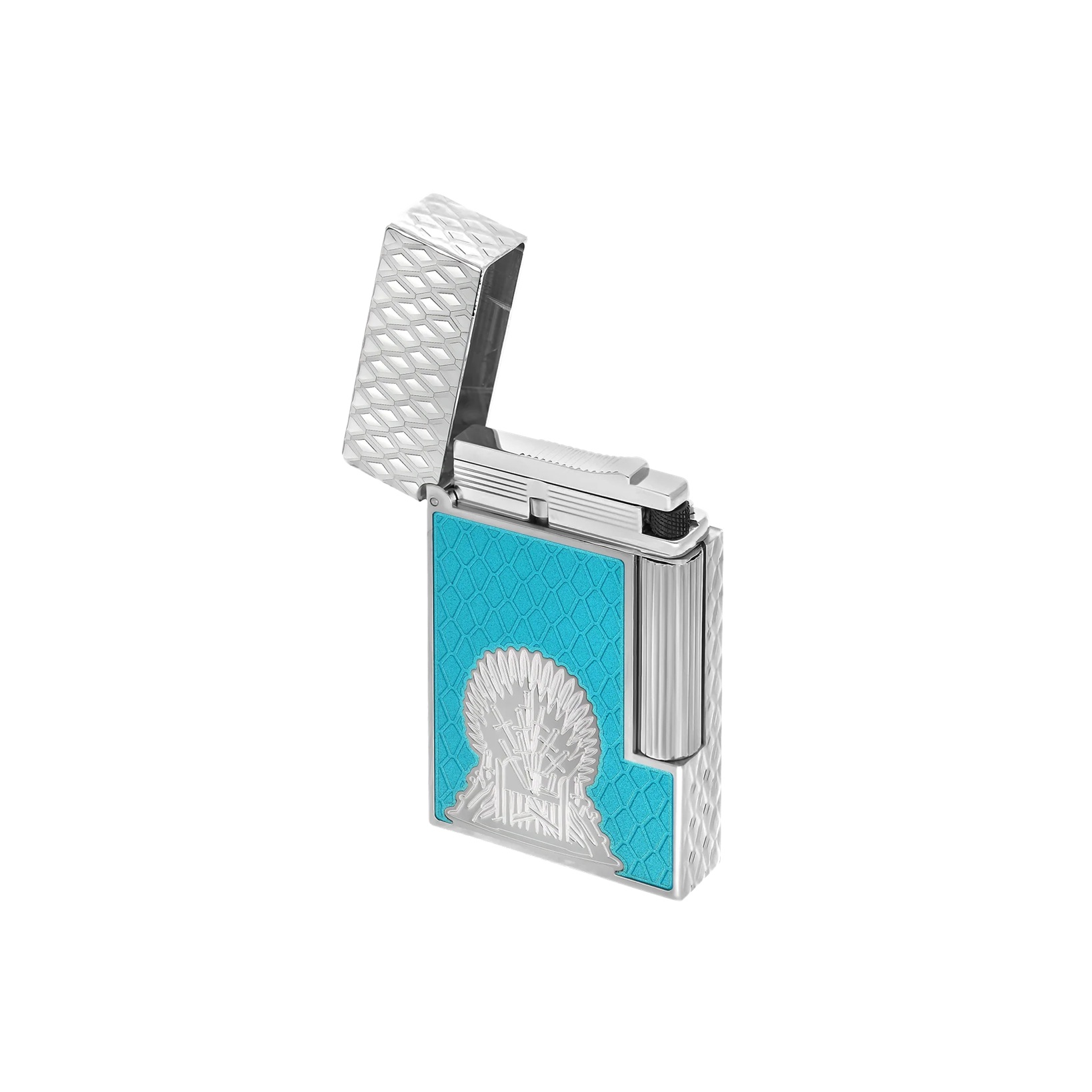S.T. Dupont Ligne 2 Cling Game of Thrones Lacquered Icy Blue Silver Lighter C16412 S.T. Dupont Ligne 2 Cling Game of Thrones Lacquered Icy Blue Silver Lighter C16412