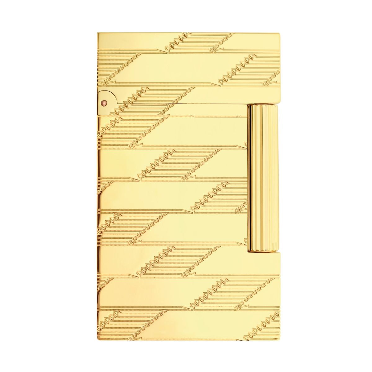 S.T. Dupont Ligne 2 Cling Monogram 1872 Gold Lighter S.T. Dupont Ligne 2 Cling Monogram 1872 Gold Lighter