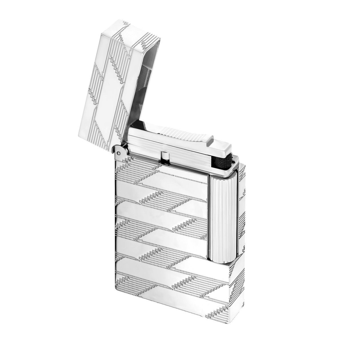 S.T. Dupont Ligne 2 Cling Monogram 1872 Palladium Lighter