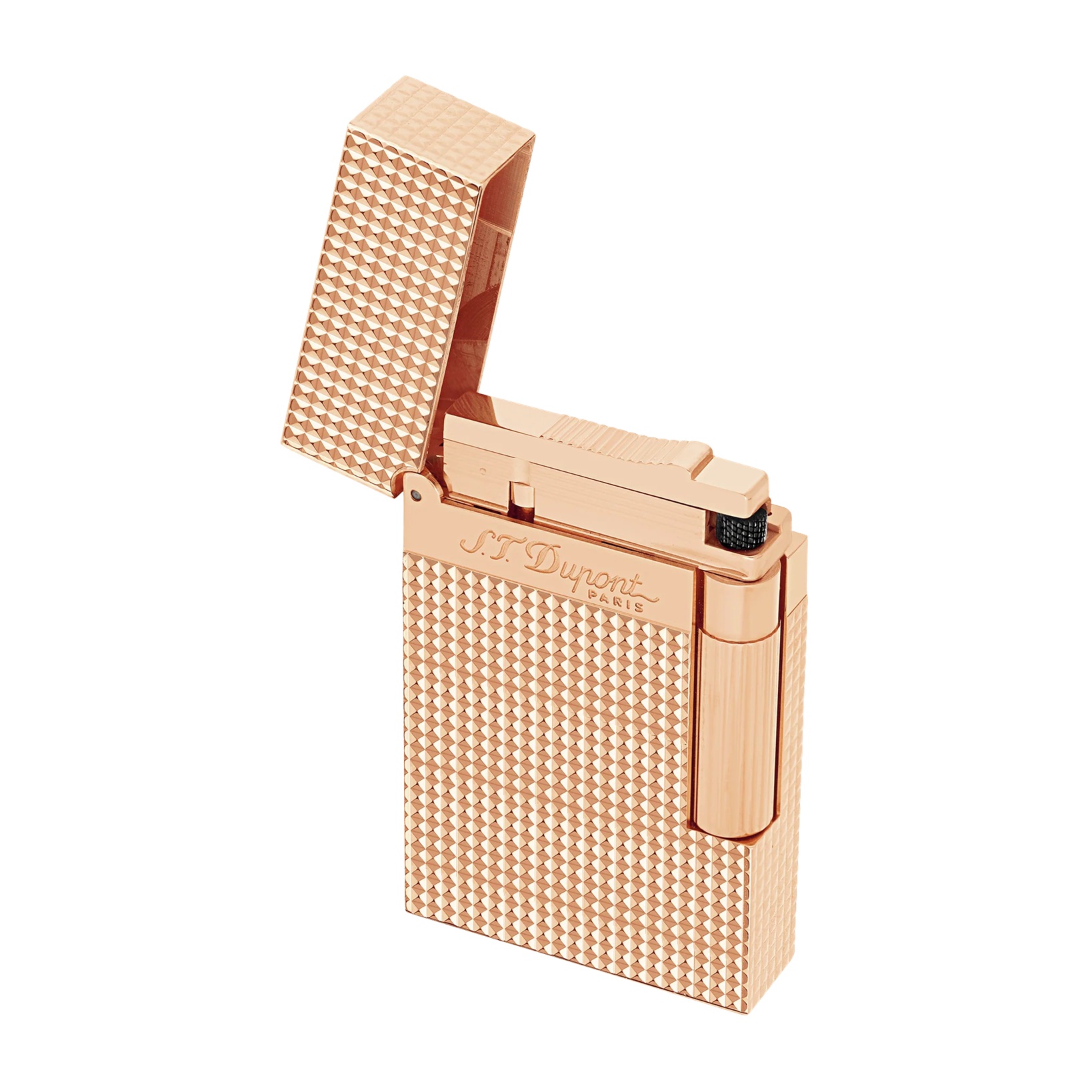 S.T. Dupont Ligne 2 Guilloche Rose Gold Lighter 016424 S.T. Dupont Ligne 2 Guilloche Rose Gold Lighter 016424