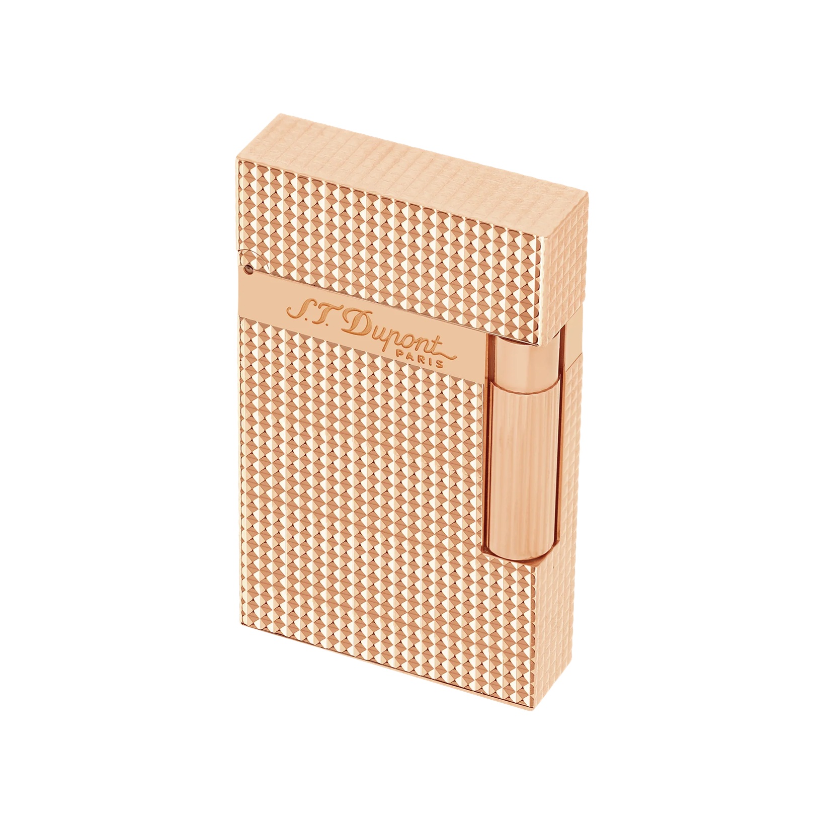 S.T. Dupont Ligne 2 Guilloche Rose Gold Lighter 016424 S.T. Dupont Ligne 2 Guilloche Rose Gold Lighter 016424