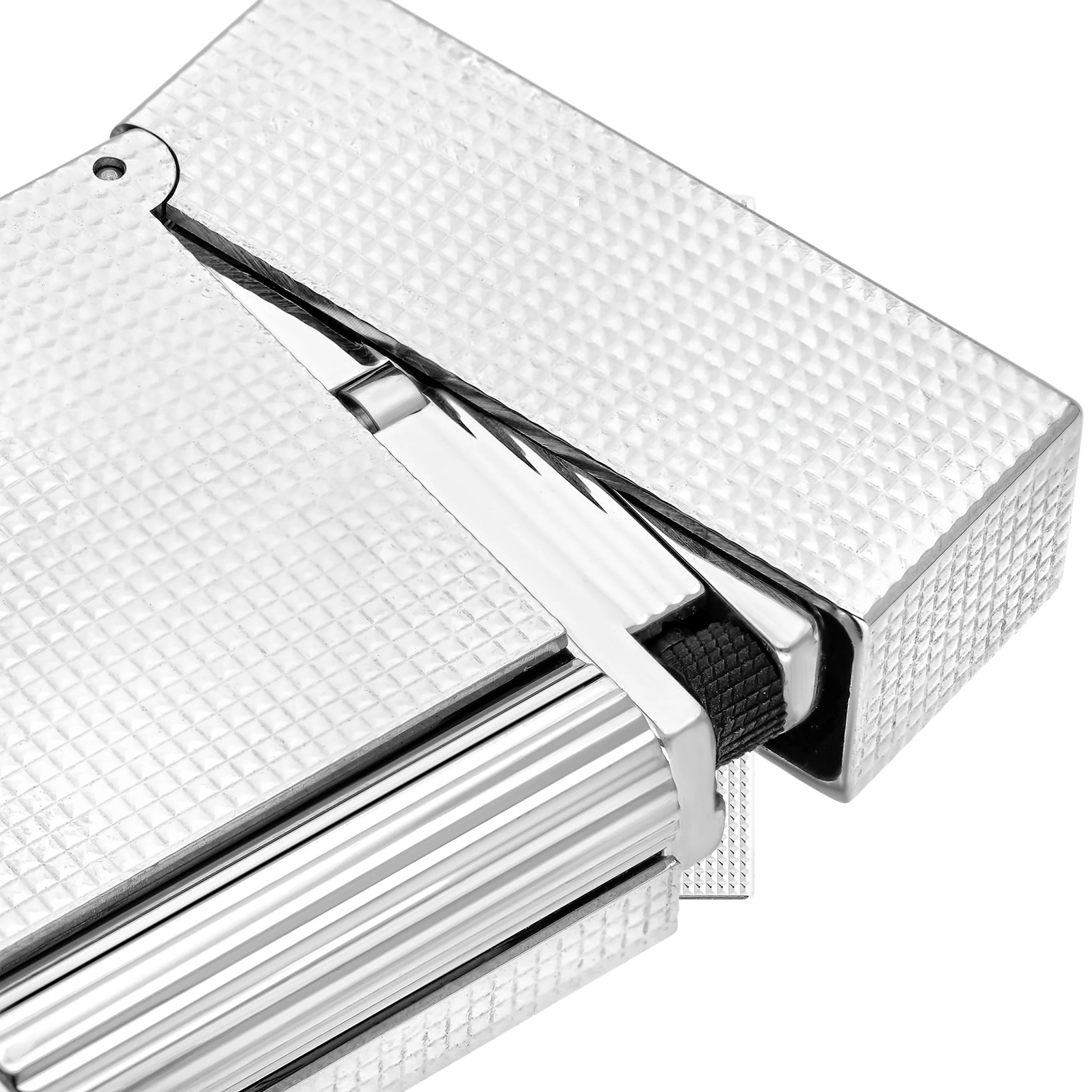 S.T. Dupont Ligne 2 Micro Diamond Head Palladium Lighter C16455