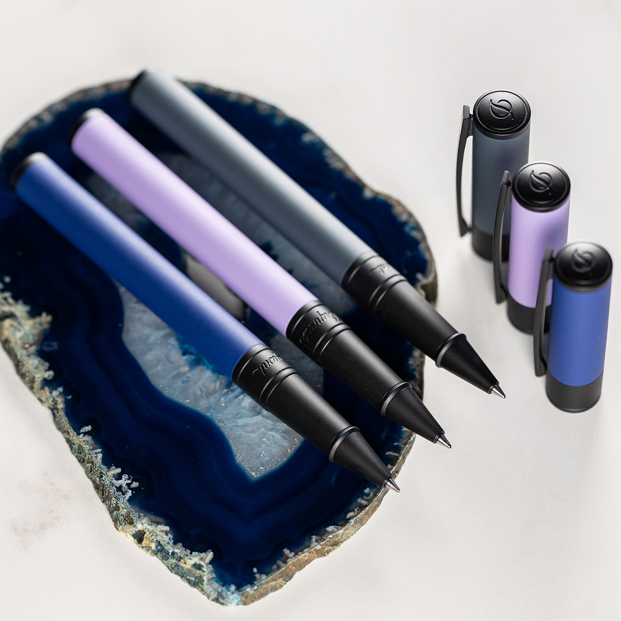 S.T. Dupont D-Initial Velvet Graphite & Black Rollerball S.T. Dupont D-Initial Velvet Graphite & Black Rollerball