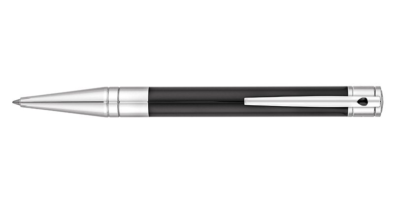 S.T. Dupont D-Initial Black & Chrome Ballpoint 265200 S.T. Dupont D-Initial Black & Chrome Ballpoint 265200