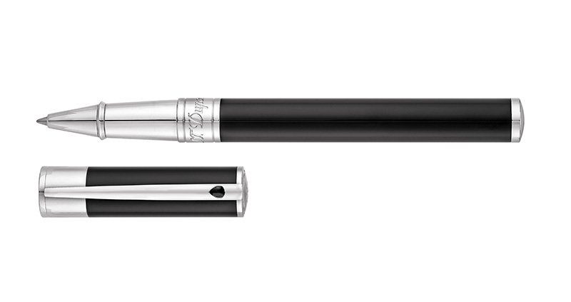 S.T. Dupont D-Initial Black & Chrome Rollerball 262200