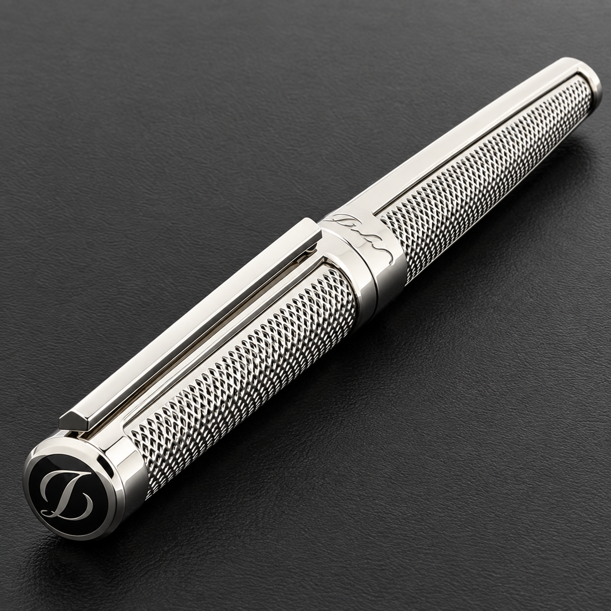 S.T. Dupont Défi Grille Palladium Fountain pen 480425