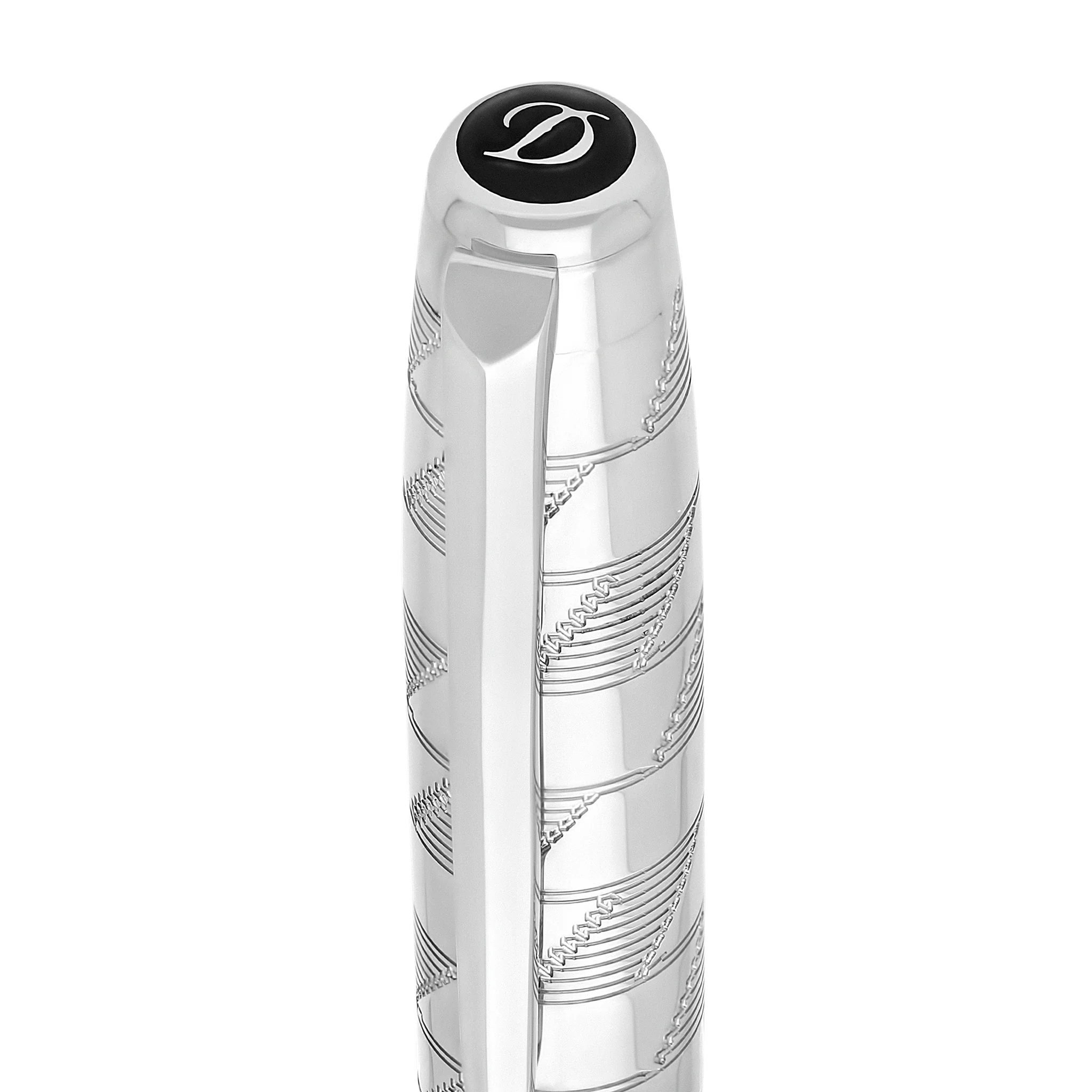 S.T. Dupont Line D Eternity Monogram 1872 Silver Medium Fountain pen S.T. Dupont Line D Eternity Monogram 1872 Silver Medium Fountain pen