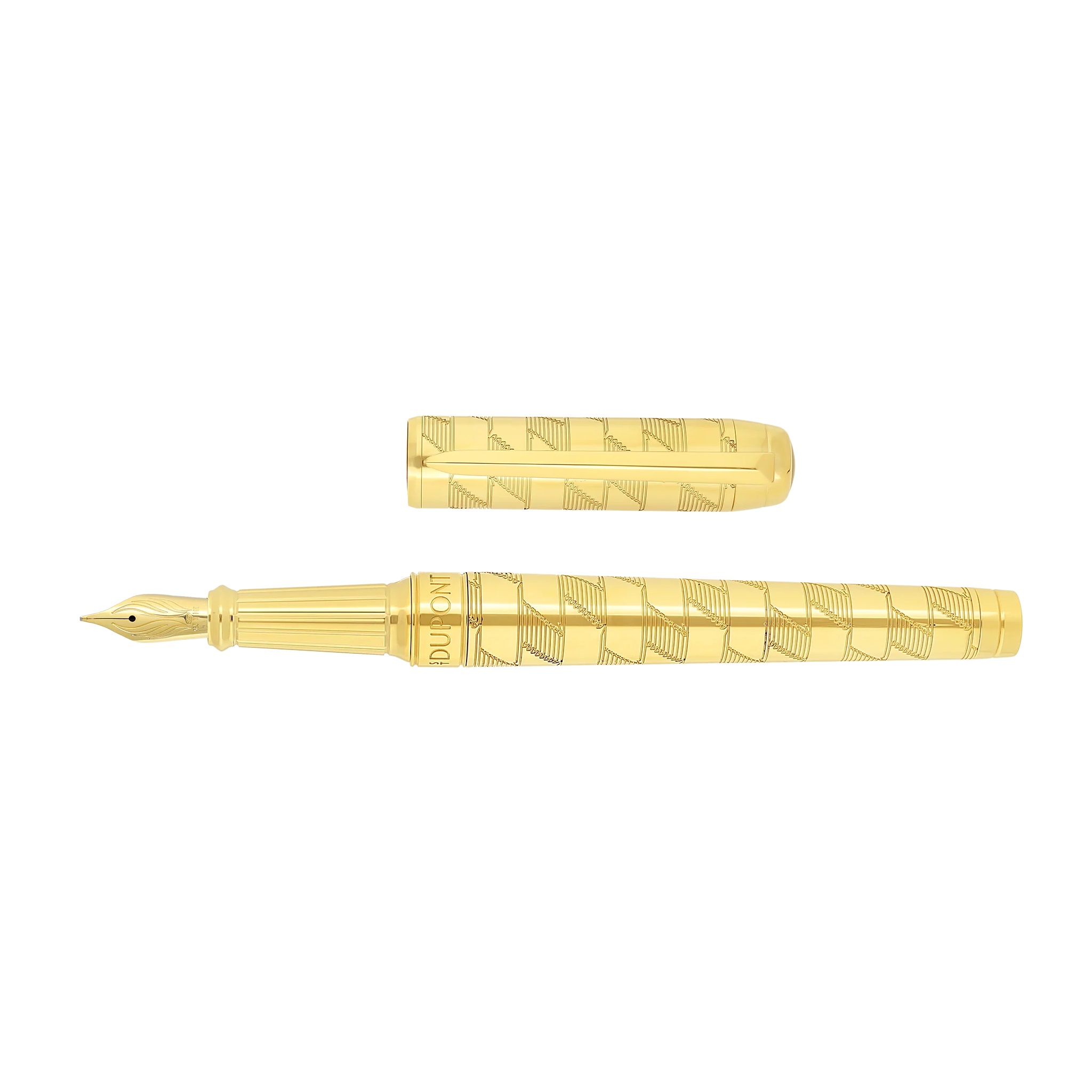 S.T. Dupont Line D Eternity Monogram 1872 Gold XL Fountain pen