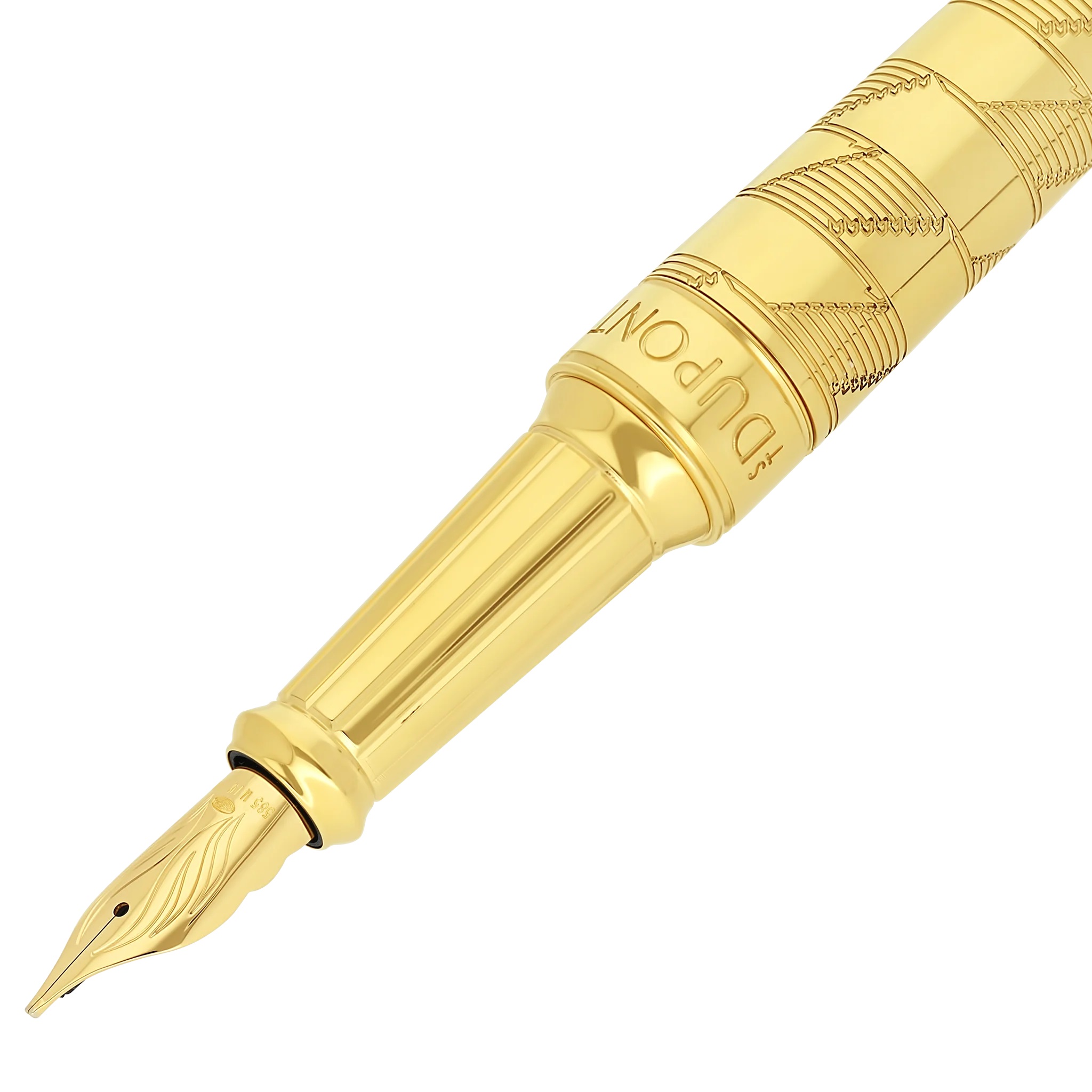 S.T. Dupont Line D Eternity Monogram 1872 Gold XL Fountain pen