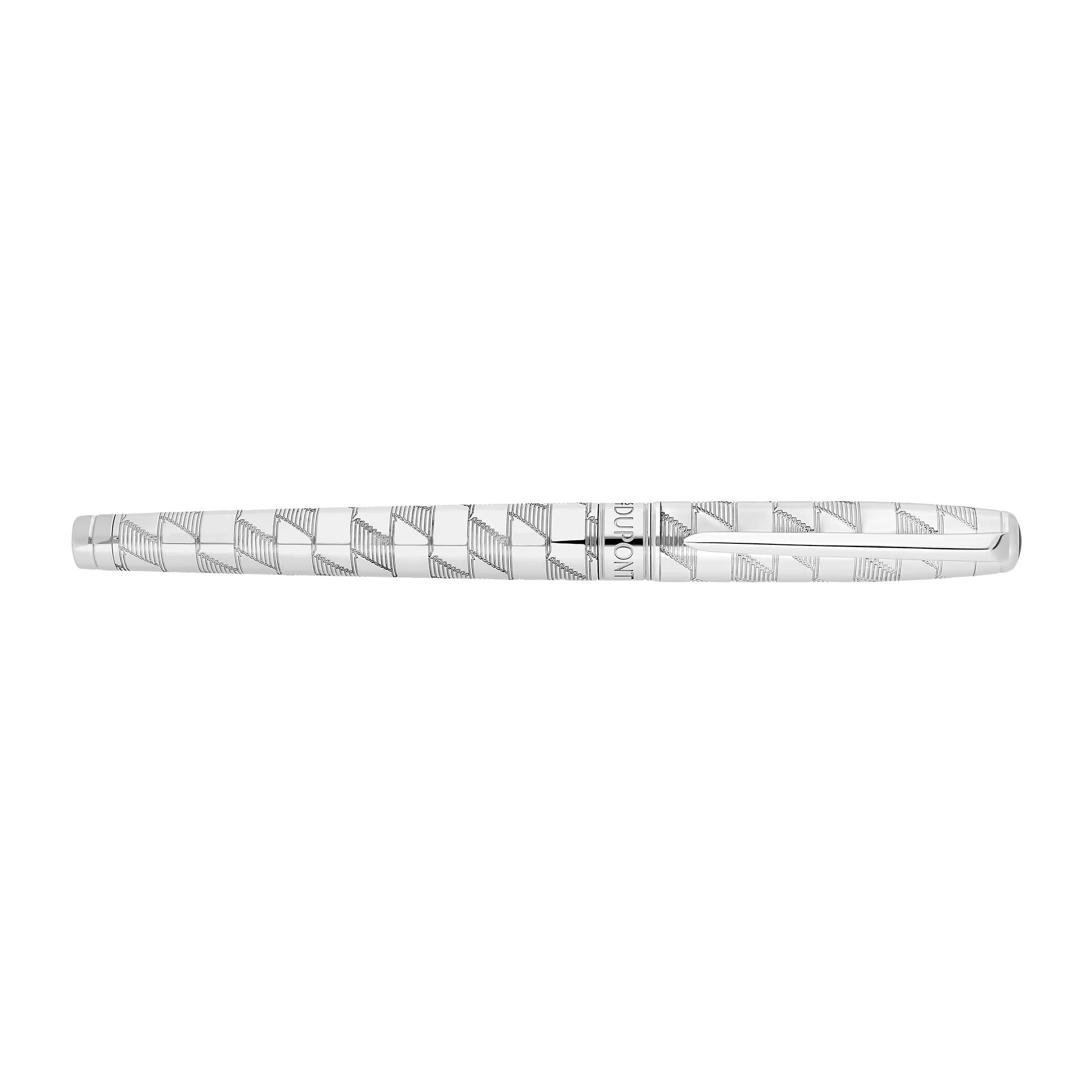 S.T. Dupont Line D Eternity Monogram 1872 Silver Large Fountain pen S.T. Dupont Line D Eternity Monogram 1872 Silver Large Fountain pen