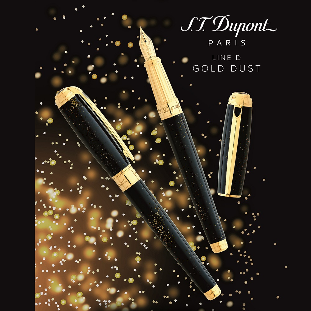 S.T. Dupont Line D Gold Dust Fountain pen S.T. Dupont Line D Gold Dust Fountain pen