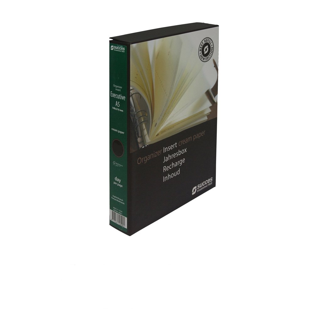 Succes Refill 2025 A5/Executive Cream - Day on 1 page