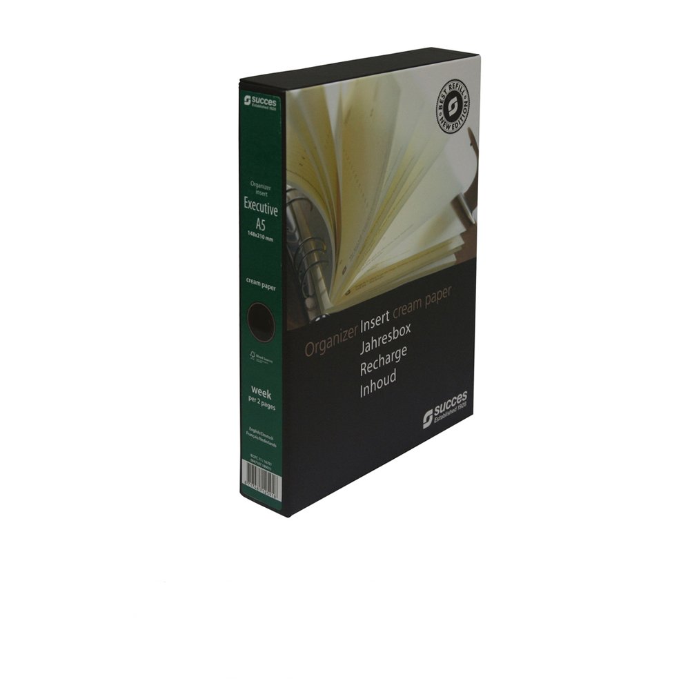 Succes Vulling 2025  A5/Executive Crème - Week op 2 pagina's