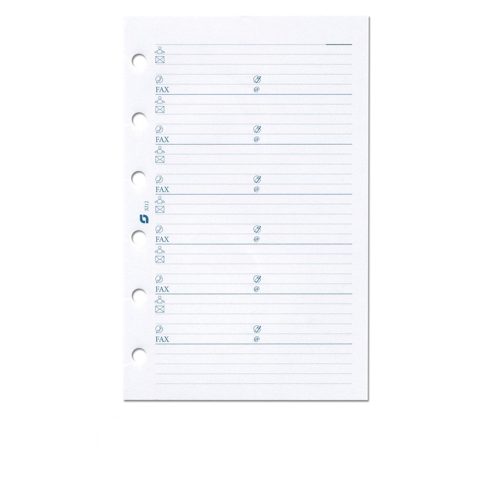 Succes Refill Mini White Address Notepaper