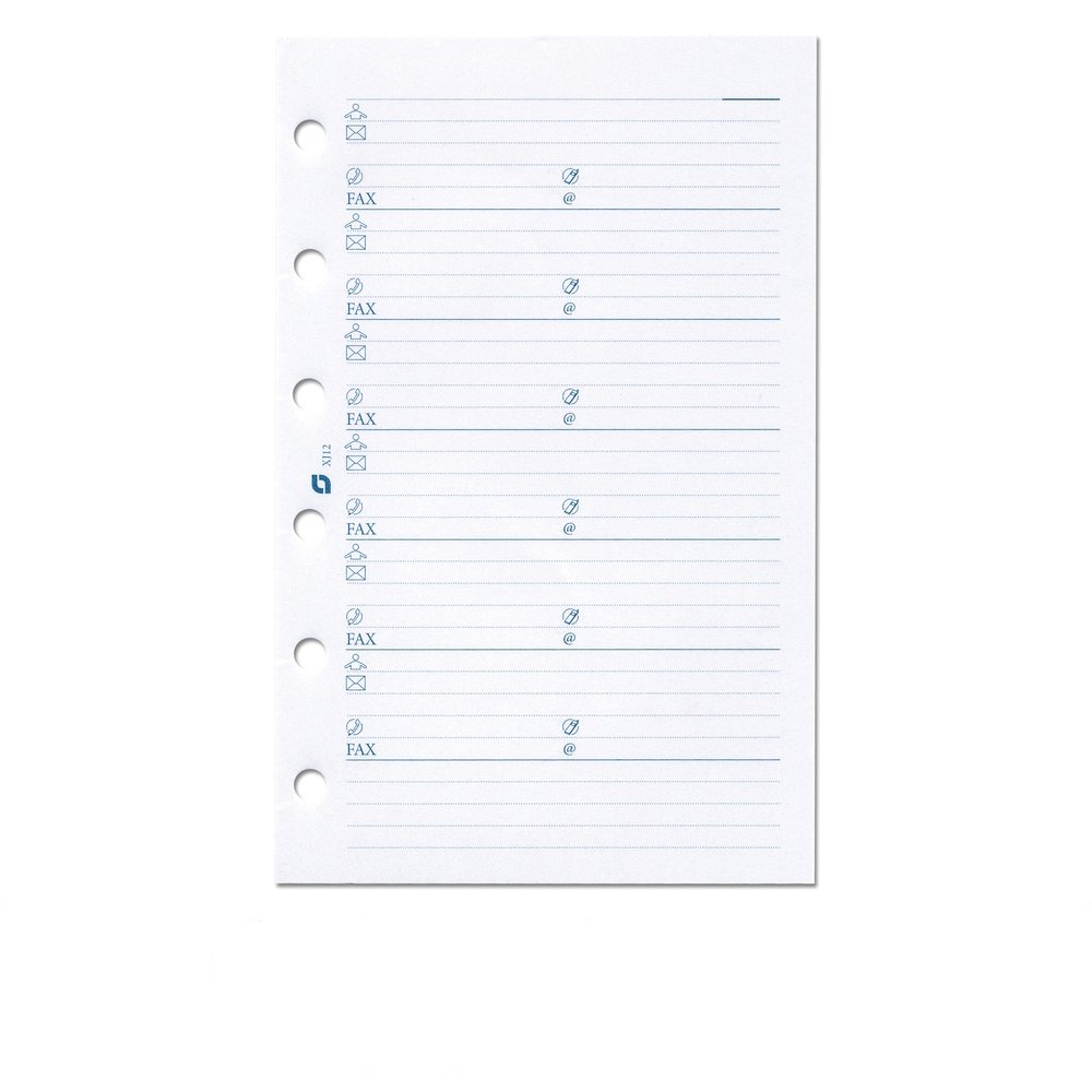 Succes Refill Senior White Address Notepaper