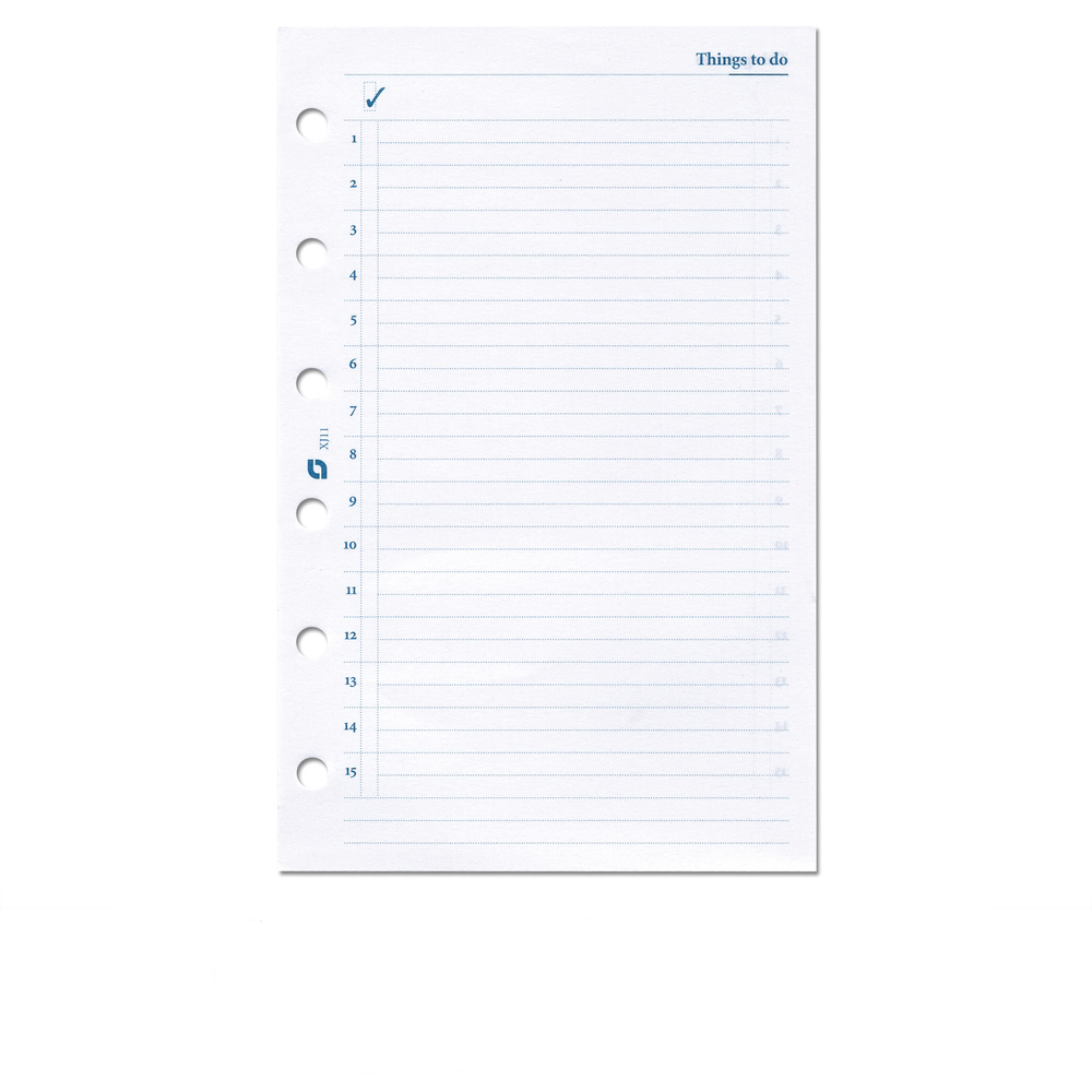 Succes Refill Standard White To Do List