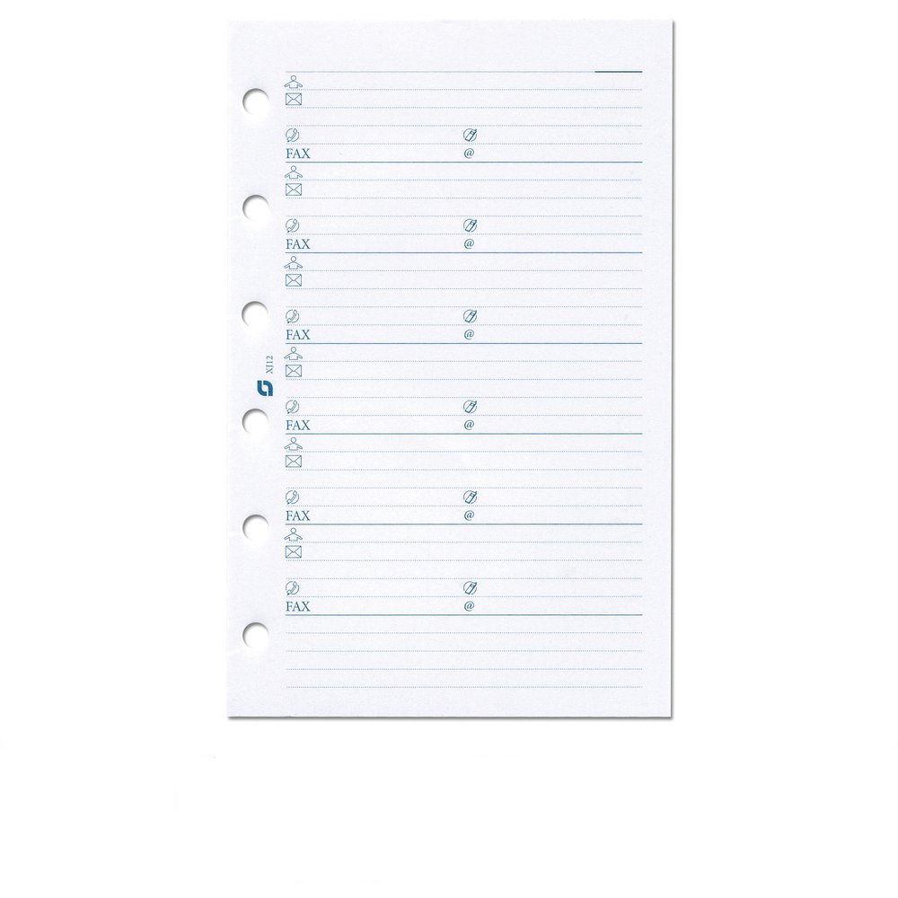 Succes Refill Standard White Address Notepaper