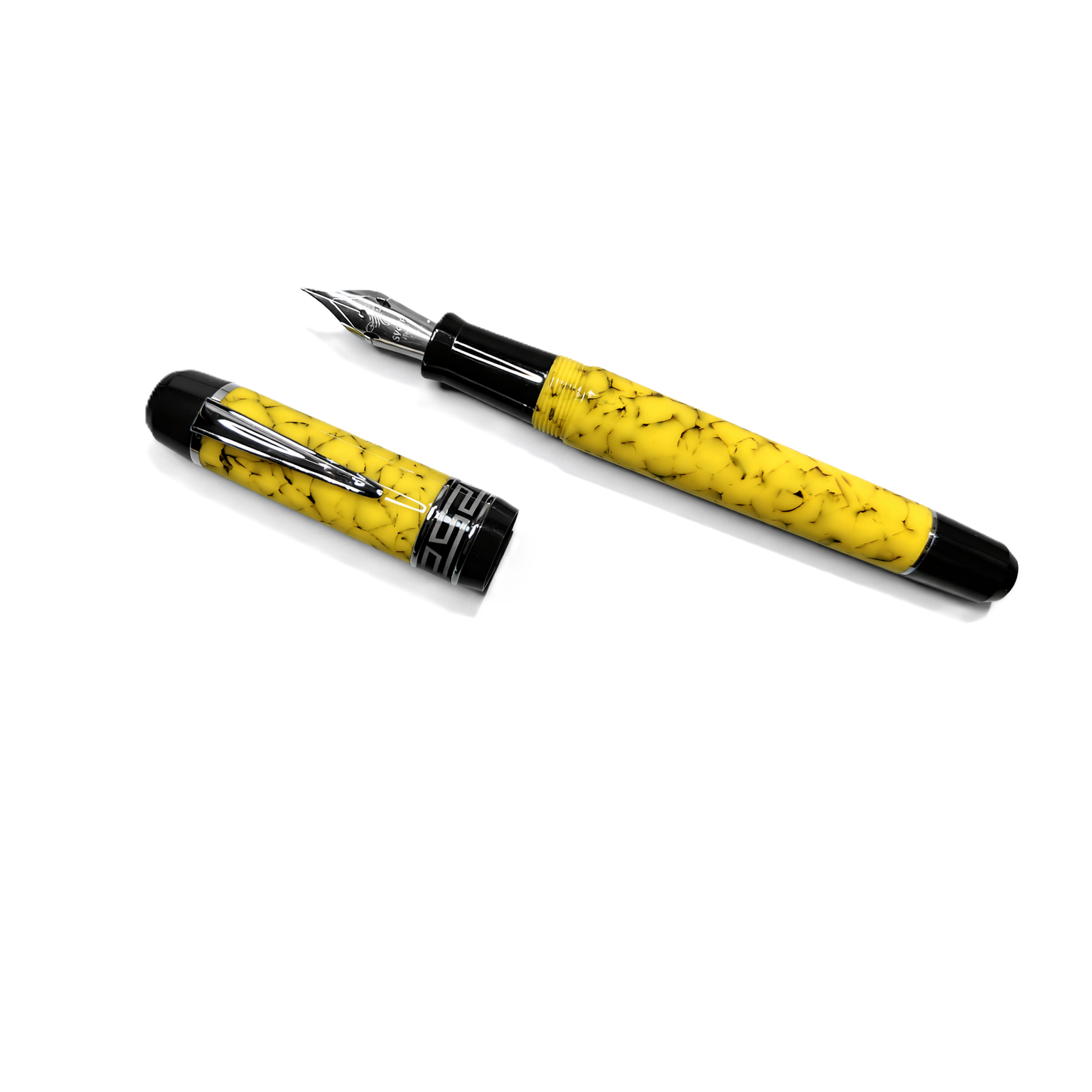 SVEVA Virtus Magnus Yellow Craquelé Caneta-tinteiro