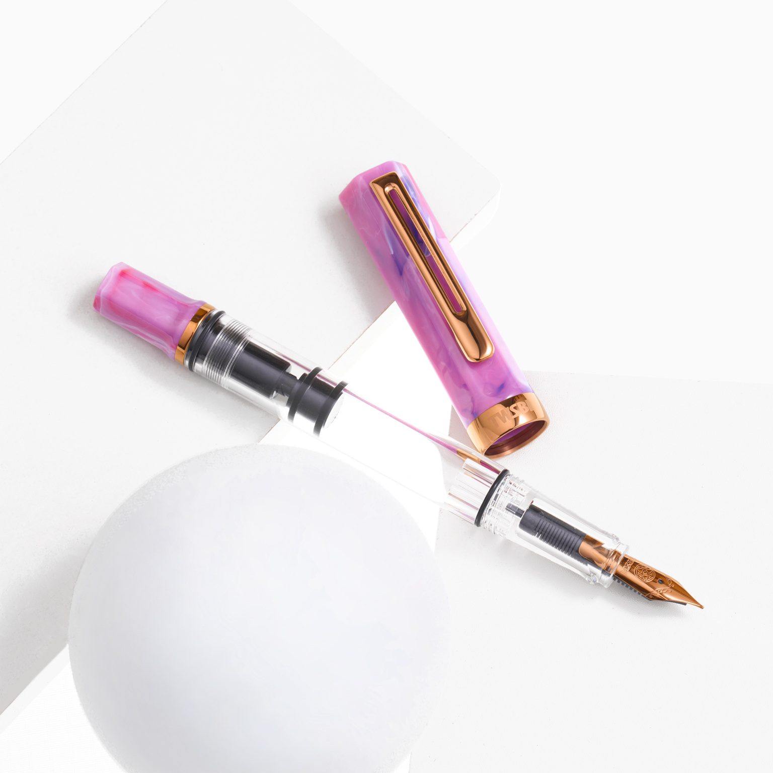 TWSBI Eco Fluorite Purple with Bronze Plumo Estilográfica