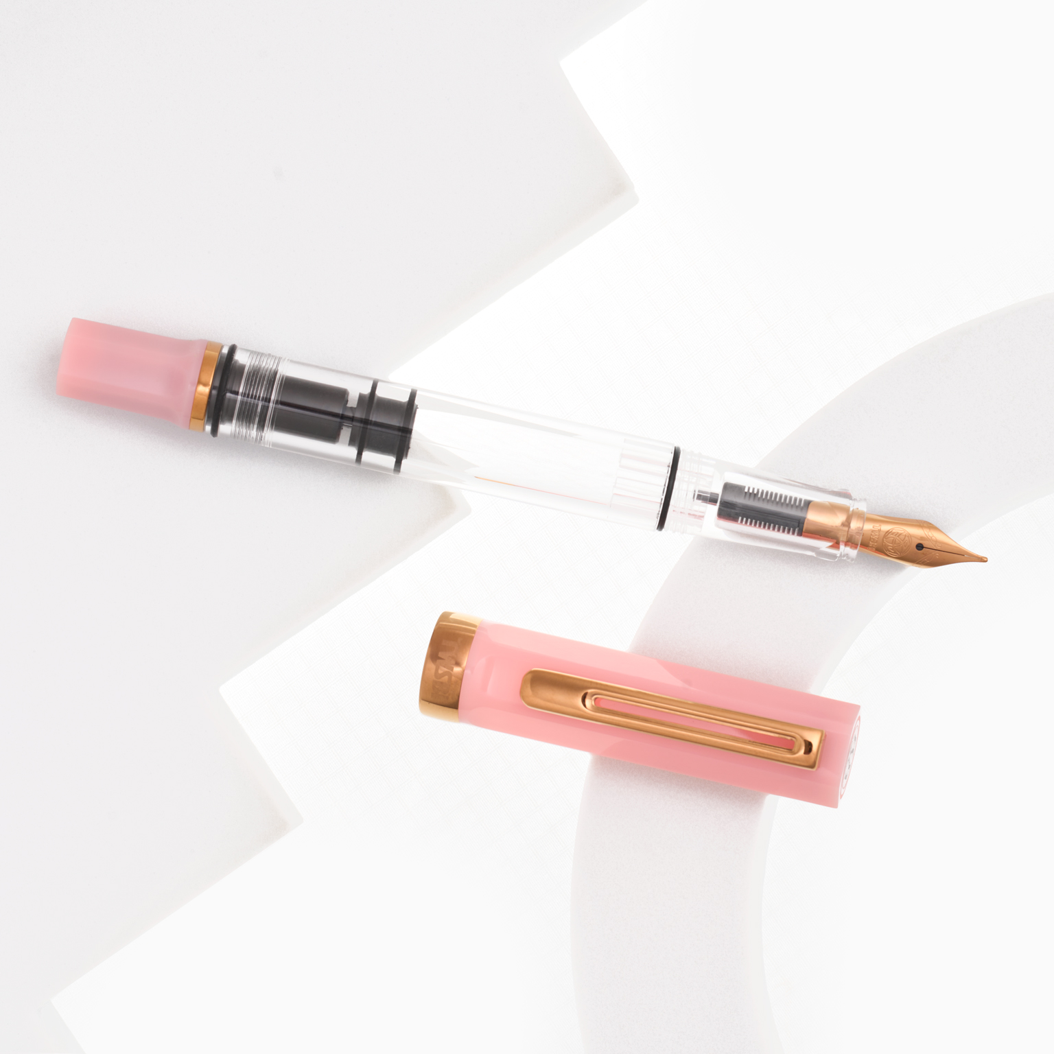TWSBI Eco Pink Lemonade with Bronze Vulpen