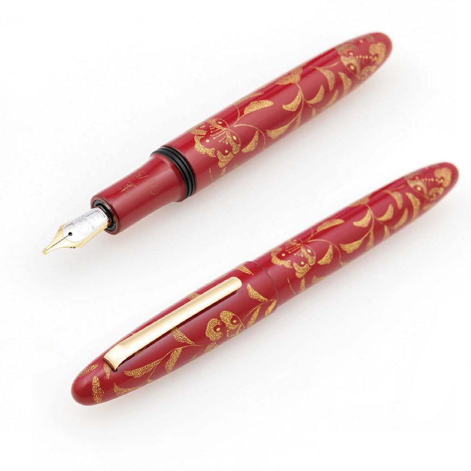 Taccia Ho-So-Ge Chin-Kin Urushi Tan-rei Fountain pen Taccia Ho-So-Ge Chin-Kin Urushi Tan-rei Fountain pen
