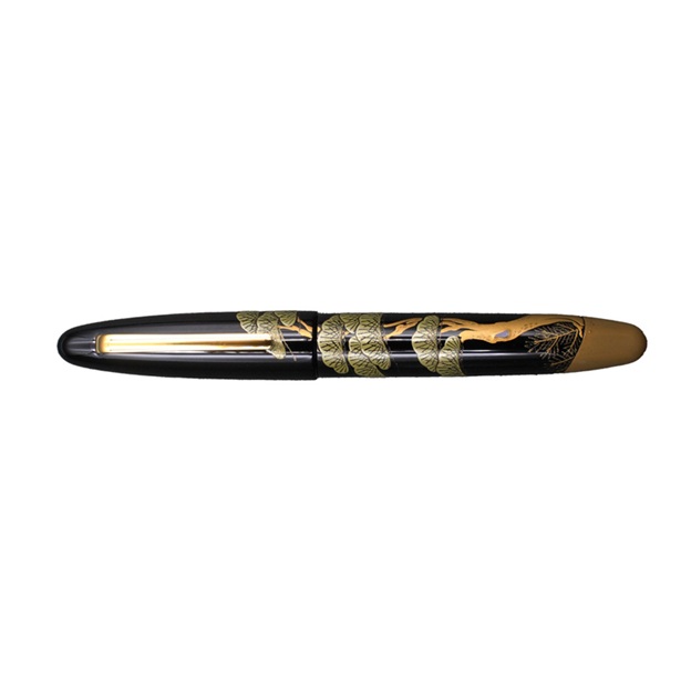 Taccia Kuro-Maki-e Urushi Sayomatsu Fountain pen