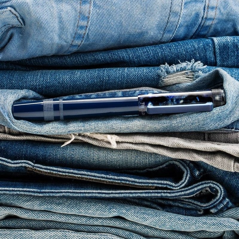 Tibaldi Perfecta Stonewash Blue Denim Fountain pen Tibaldi Perfecta Stonewash Blue Denim Fountain pen