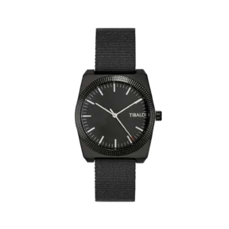 Tibaldi Men's Black 39mm Quartz Horloge TMM-SS-GG