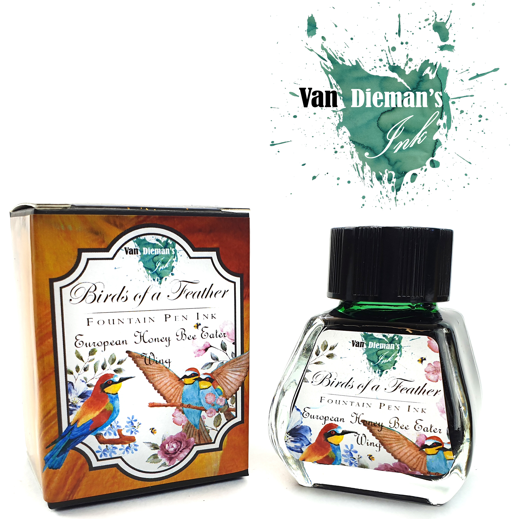 Van Dieman's Birds Of A Feather - European Honey Bee Eater Wing 30ml Ink Bottle Van Dieman's Birds Of A Feather - European Honey Bee Eater Wing 30ml Ink Bottle