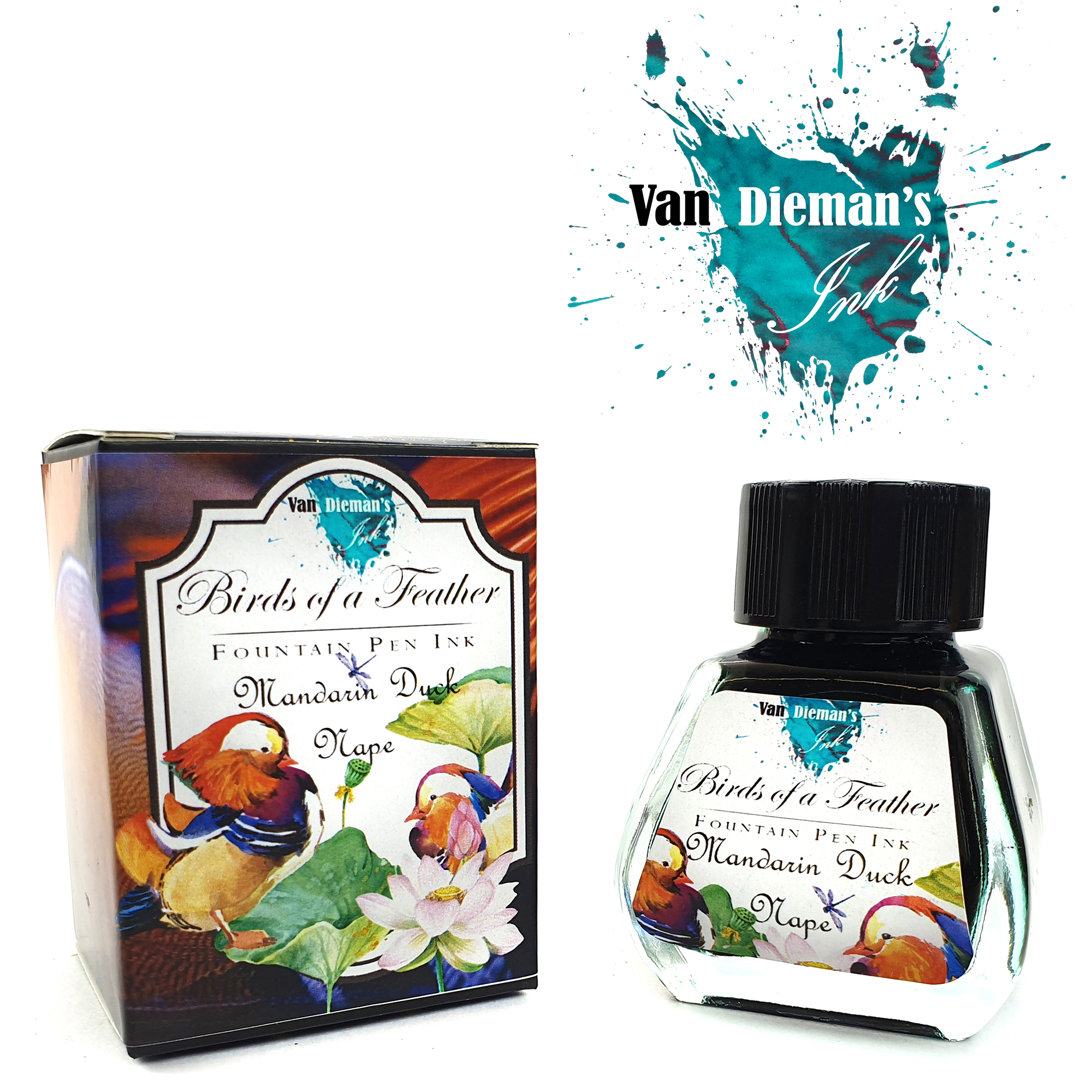 Van Dieman's Birds Of A Feather - Mandarin Duck Nape 30ml Inktpot