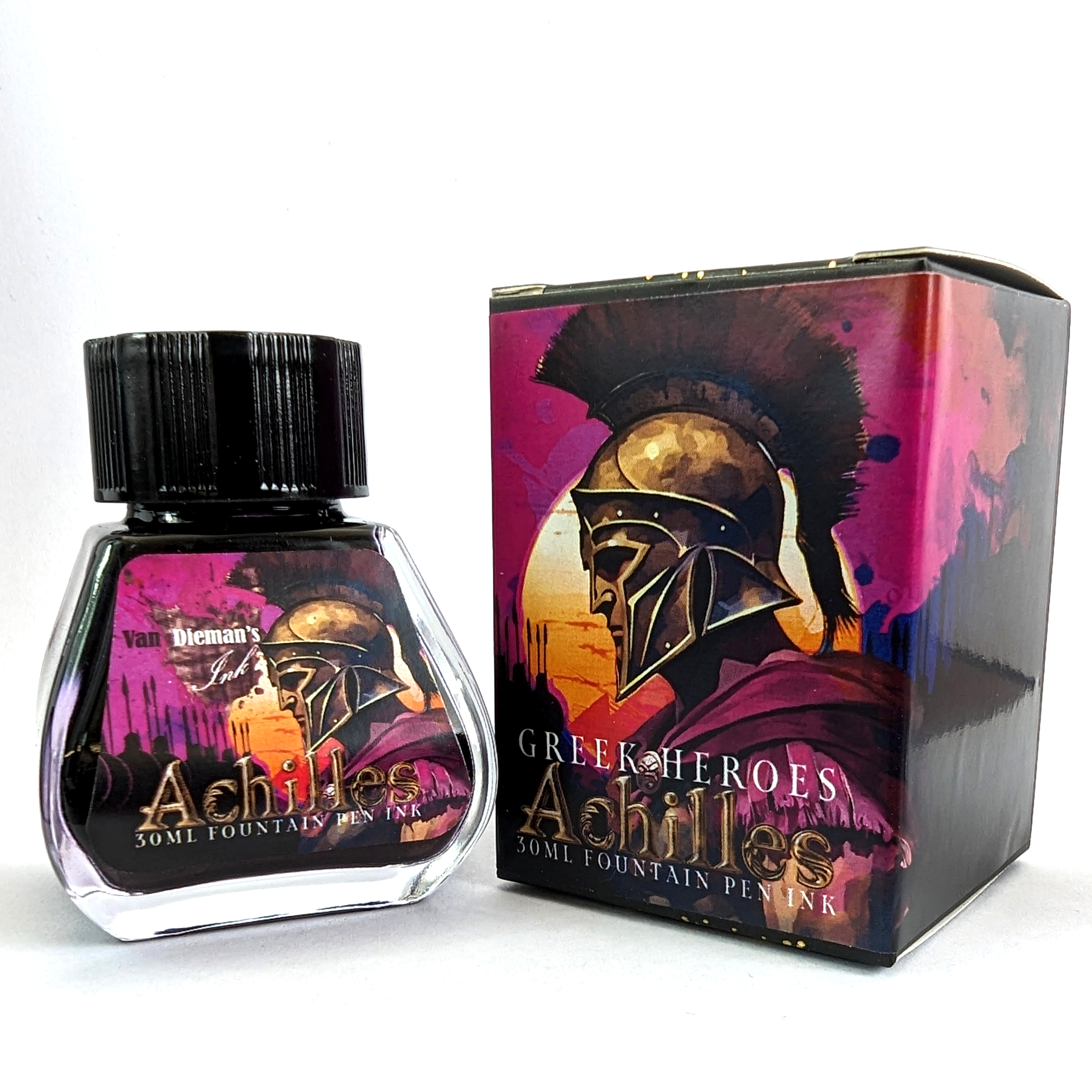 Van Dieman's Greek Heroes - Achilles Shimmering 30ml Ink Bottle Van Dieman's Greek Heroes - Achilles Shimmering 30ml Ink Bottle