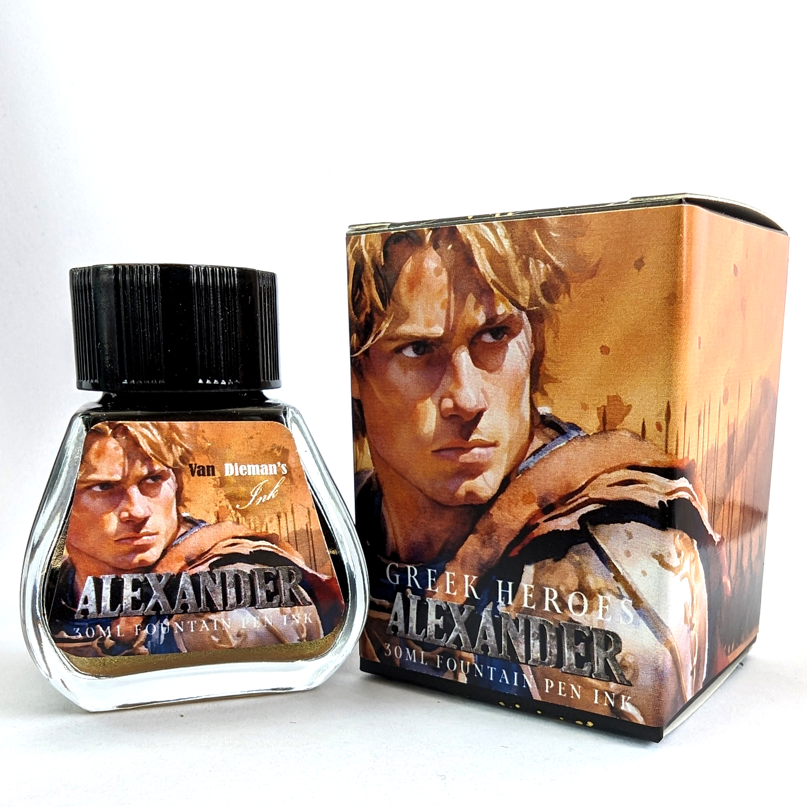 Van Dieman's Greek Heroes - Alexander Shimmering 30ml Ink Bottle Van Dieman's Greek Heroes - Alexander Shimmering 30ml Ink Bottle