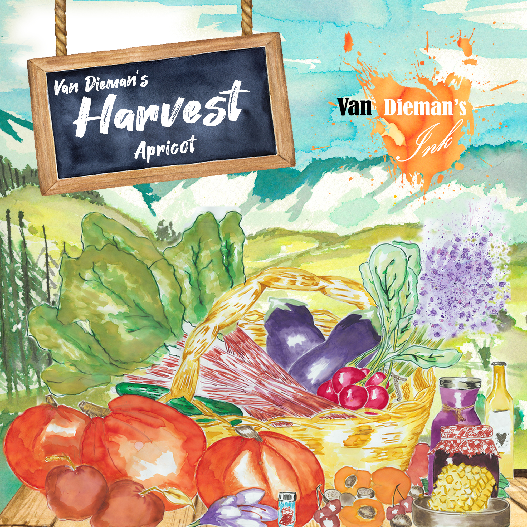 Van Dieman's Harvest - Apricot 30ml Ink Bottle Van Dieman's Harvest - Apricot 30ml Ink Bottle
