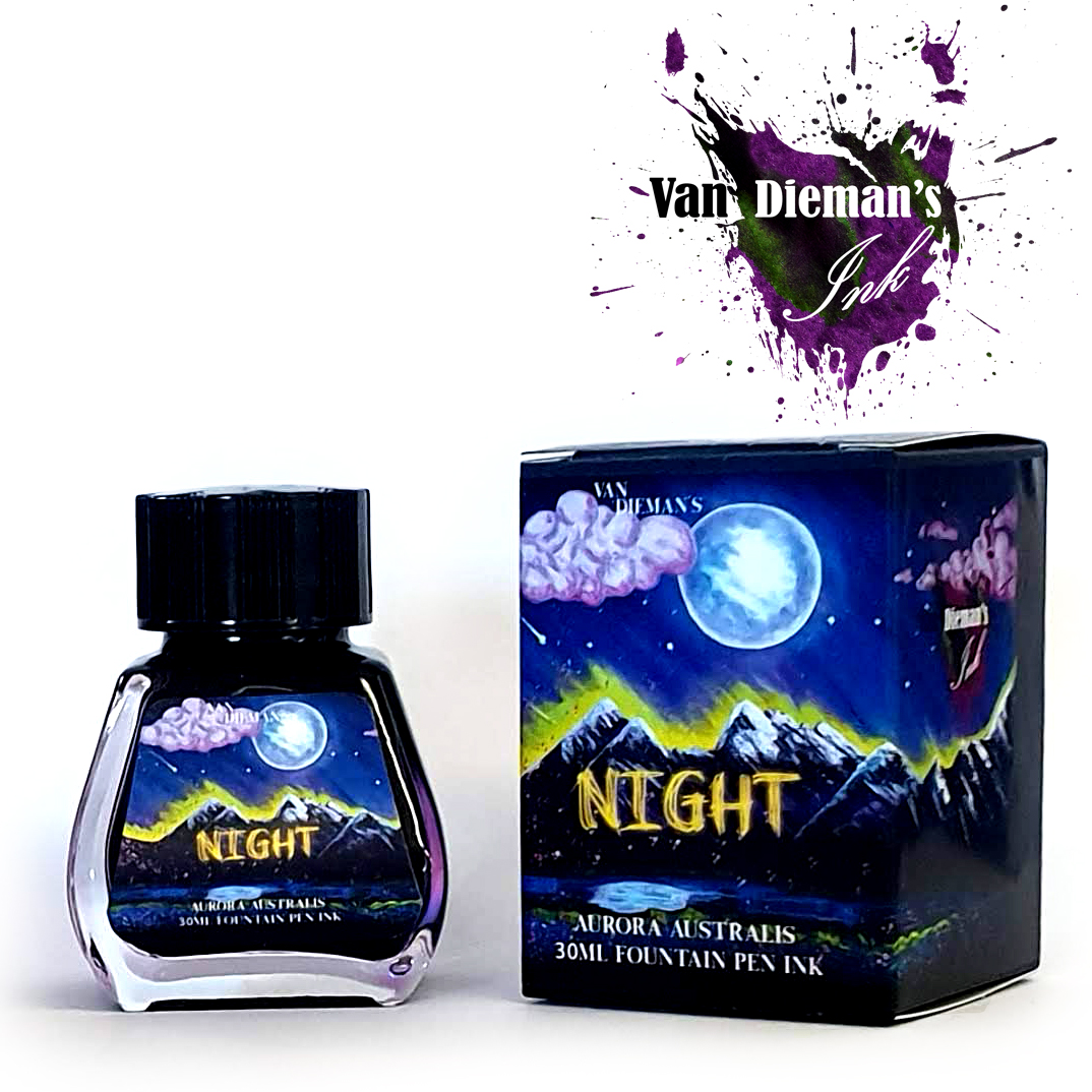 Van Dieman's Night - Aurora Australis 30ml Ink Bottle Van Dieman's Night - Aurora Australis 30ml Ink Bottle